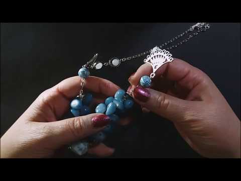 ყელსაბამი და სამაჯური ნატურალური ქვებით / Hand made necklace and bracelet